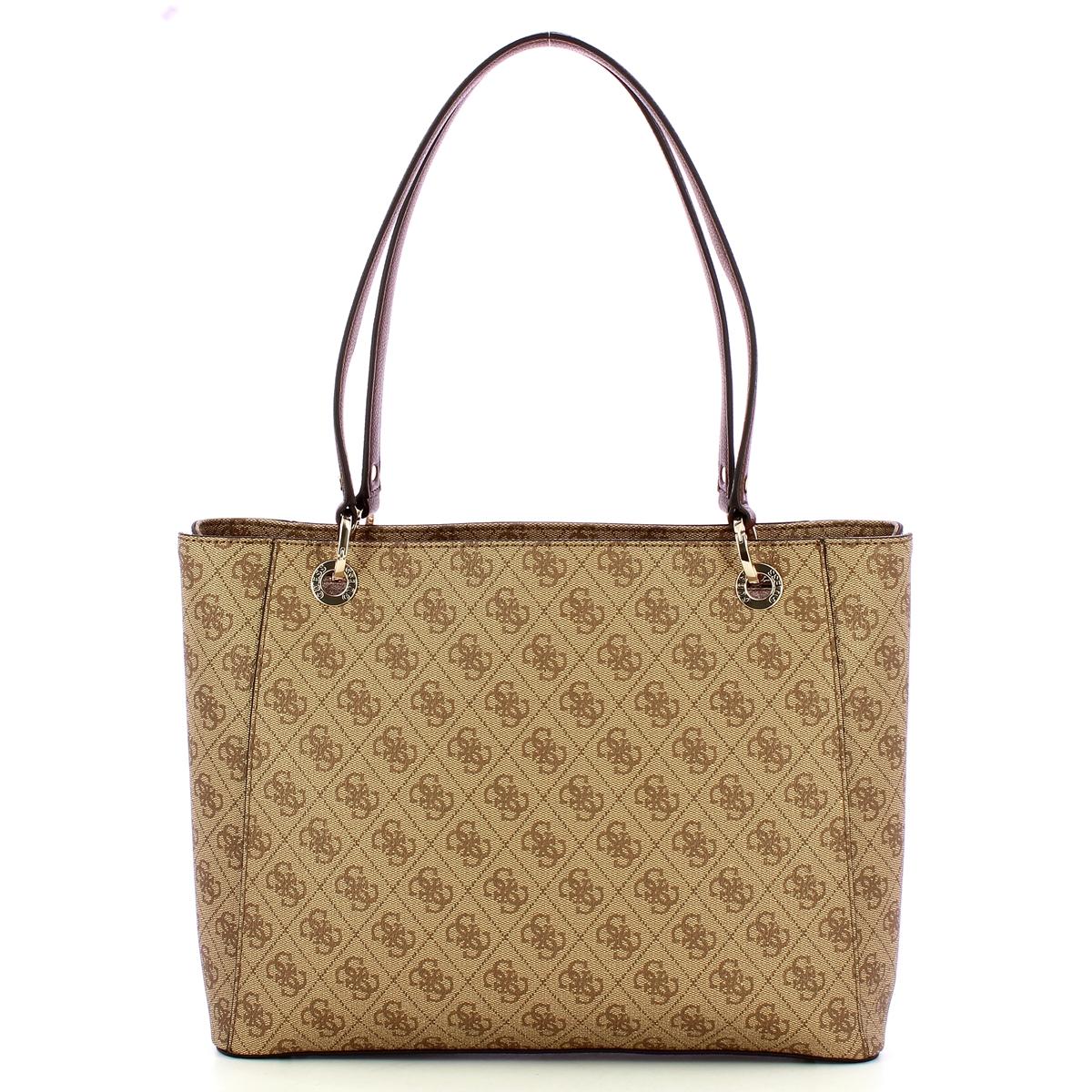 Guess Tote Bag Noelle II Latte Logo Brown - 3