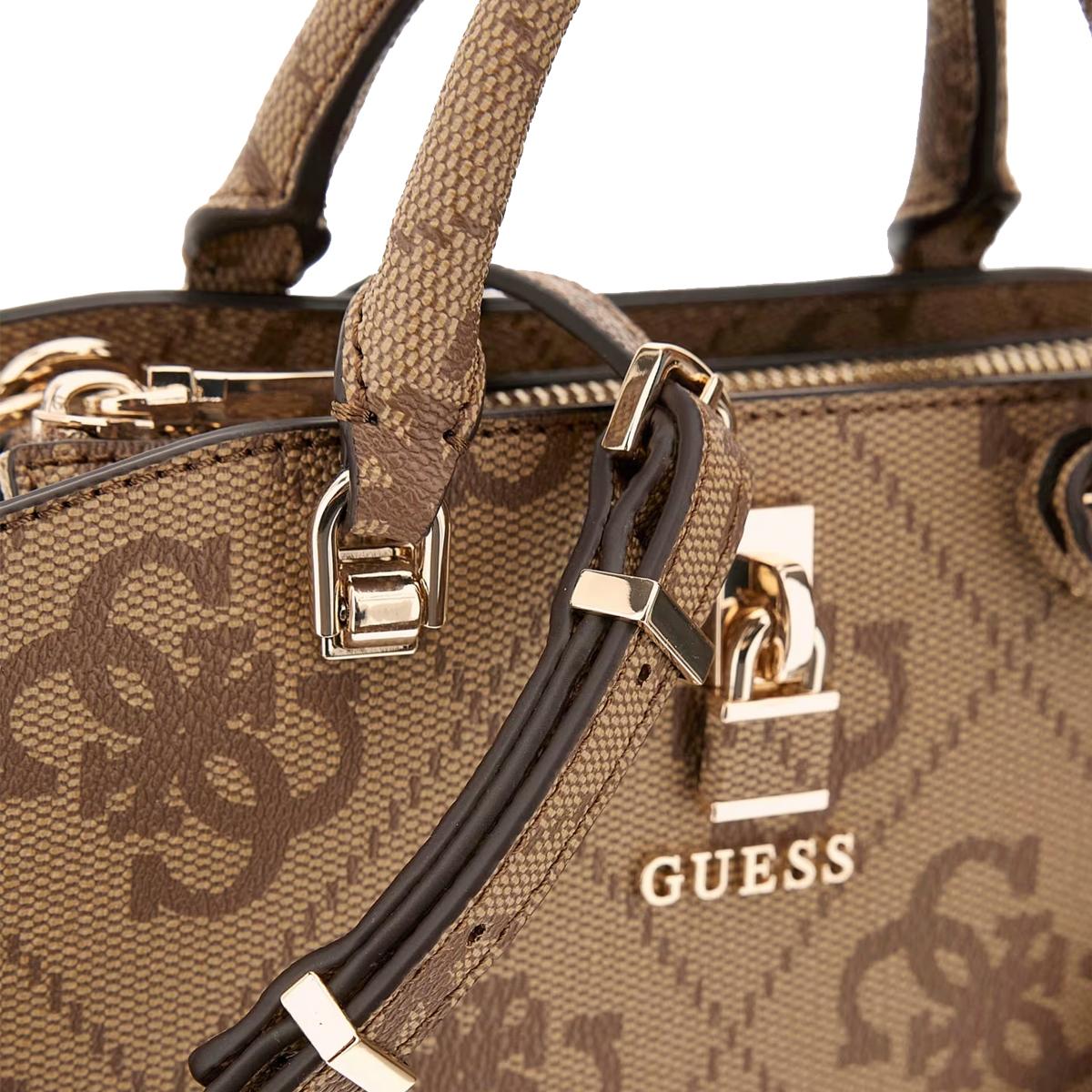 Guess Mini Borsa a mano Queensland Latte Logo - 3