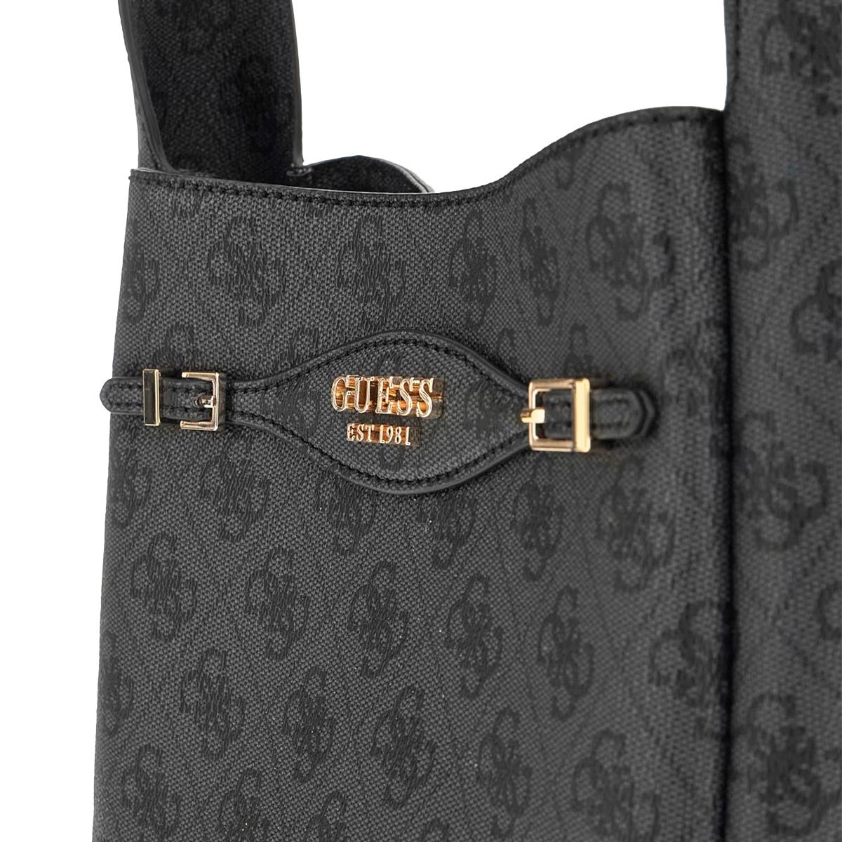 Guess Hobo Bag Mini Katya Coal Logo - 3