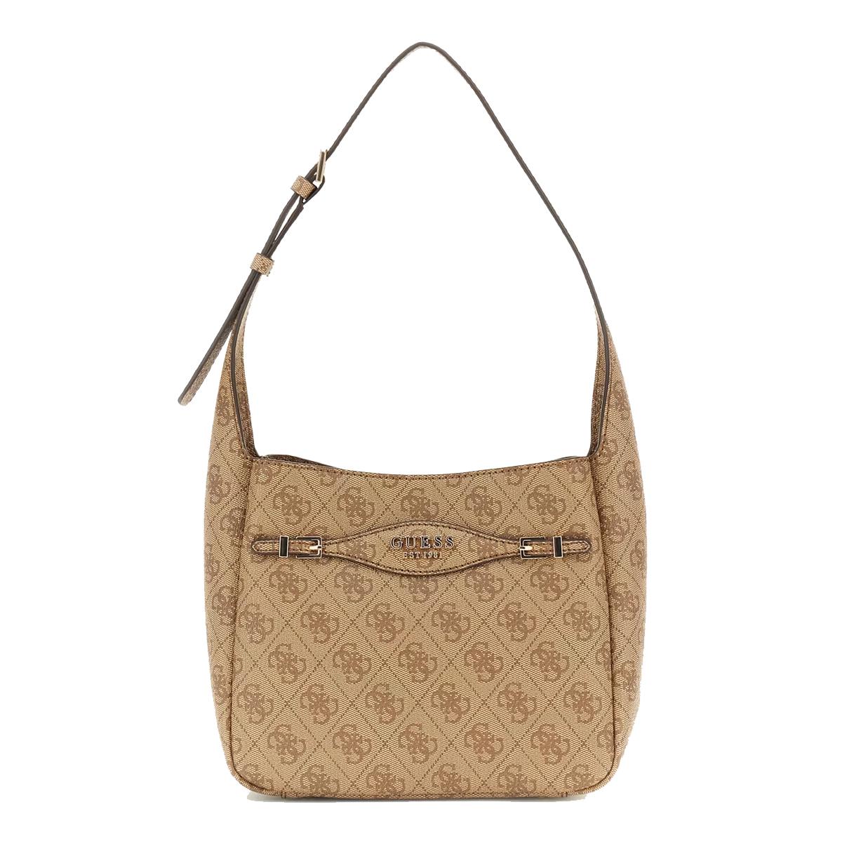 Guess Hobo Bag Mini Katya Latte Logo - 1