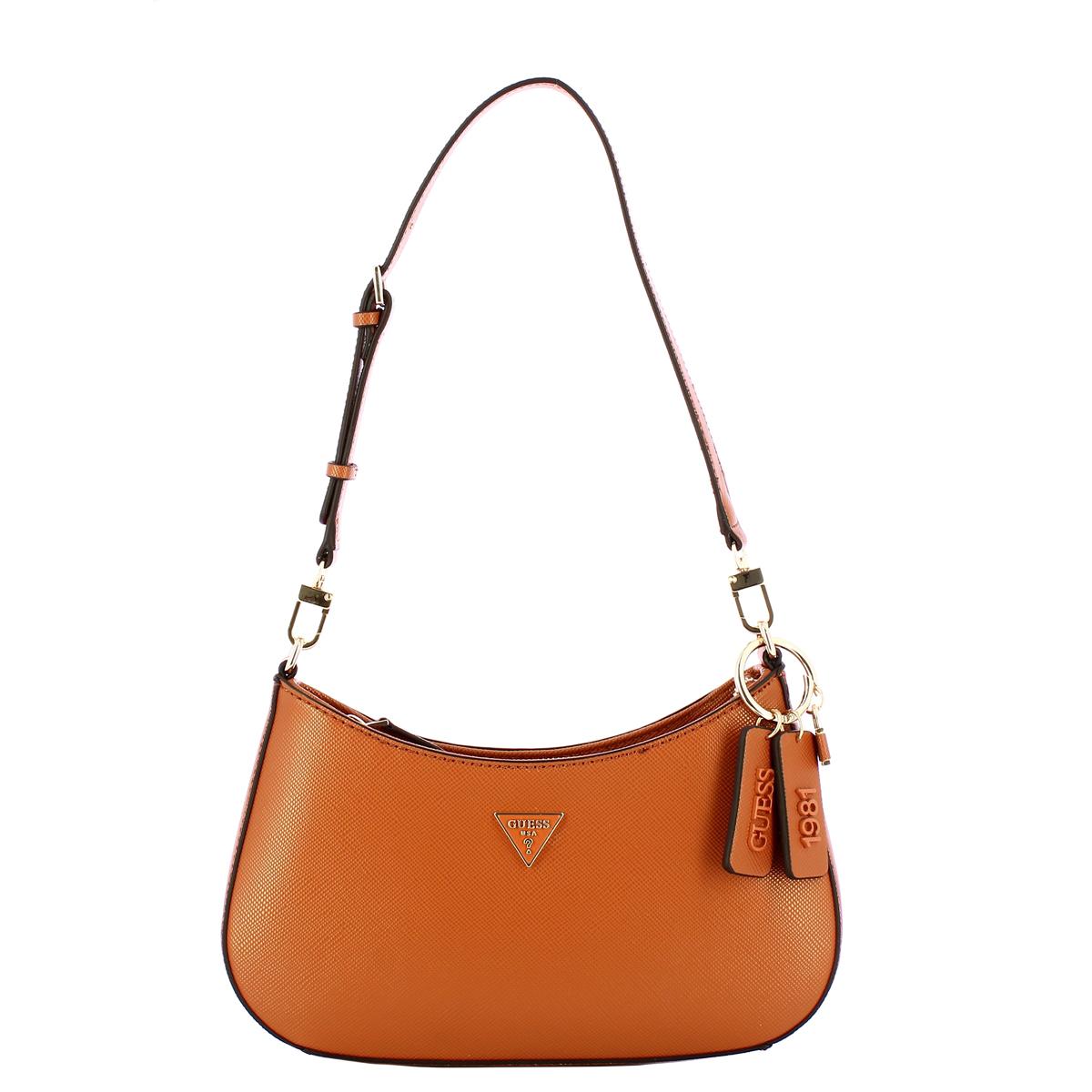 Guess Sottospalla Noelle II in saffiano Light Cognac - 1