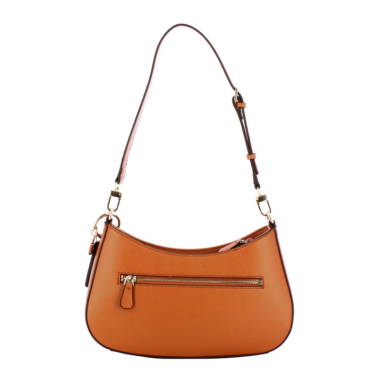 Guess Sottospalla Noelle II in saffiano Light Cognac - 3