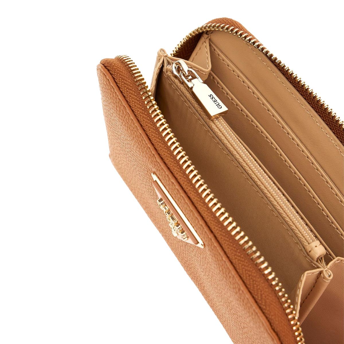 Guess Portafoglio Medio Laurel II Zip Around Cognac - 3