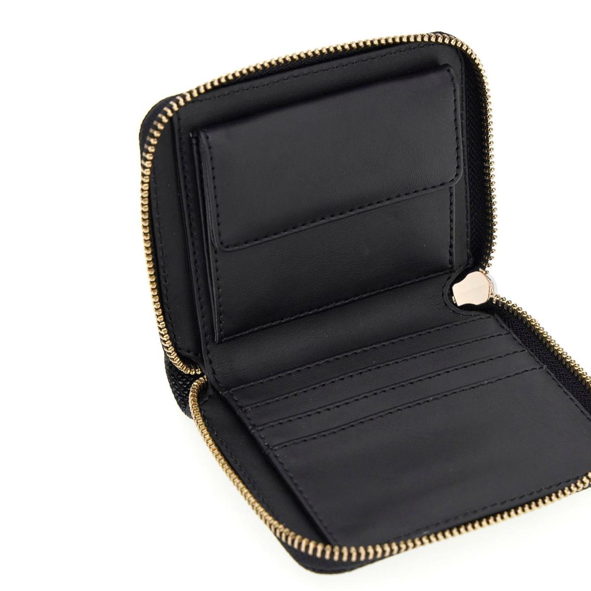 Guess Portafoglio Piccolo Laurel II Zip Around Black - 3