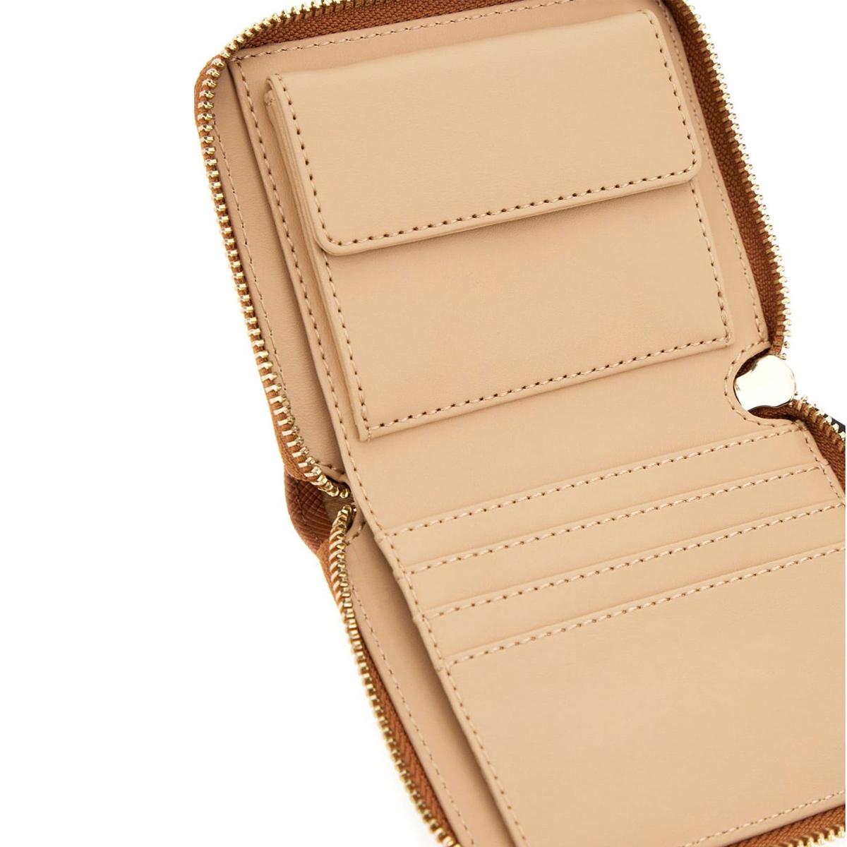 Guess Portafoglio Piccolo Laurel II Zip Around Light Cognac - 3