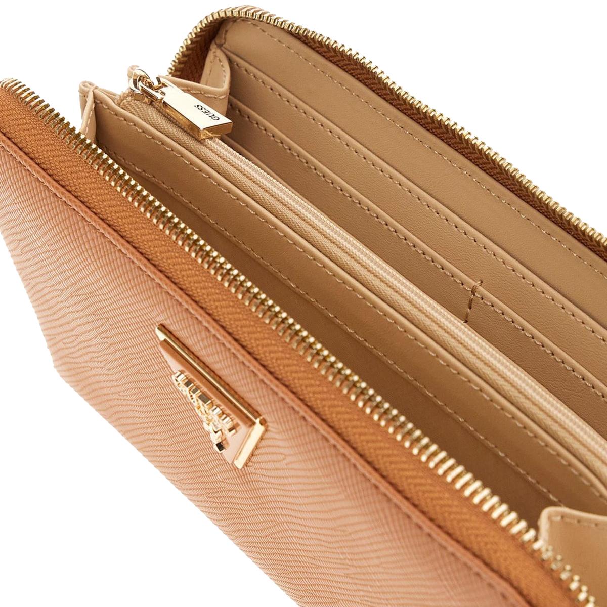 Guess Portafoglio Laurel II Zip Around Light Cognac - 3