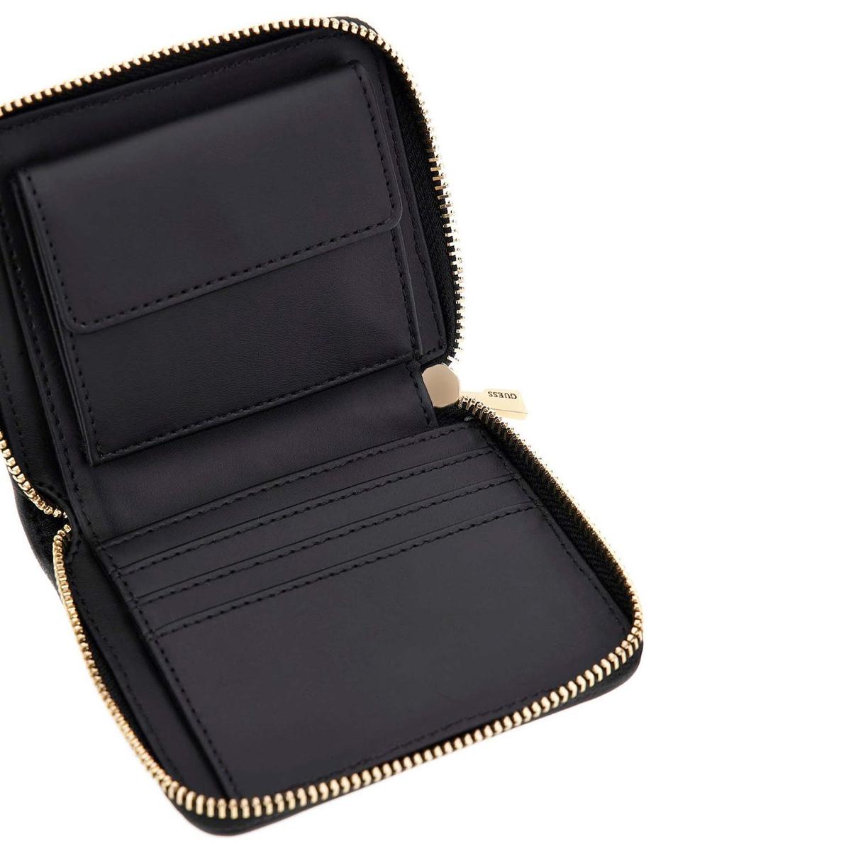 Guess Portafoglio Piccolo Valla Black - 4