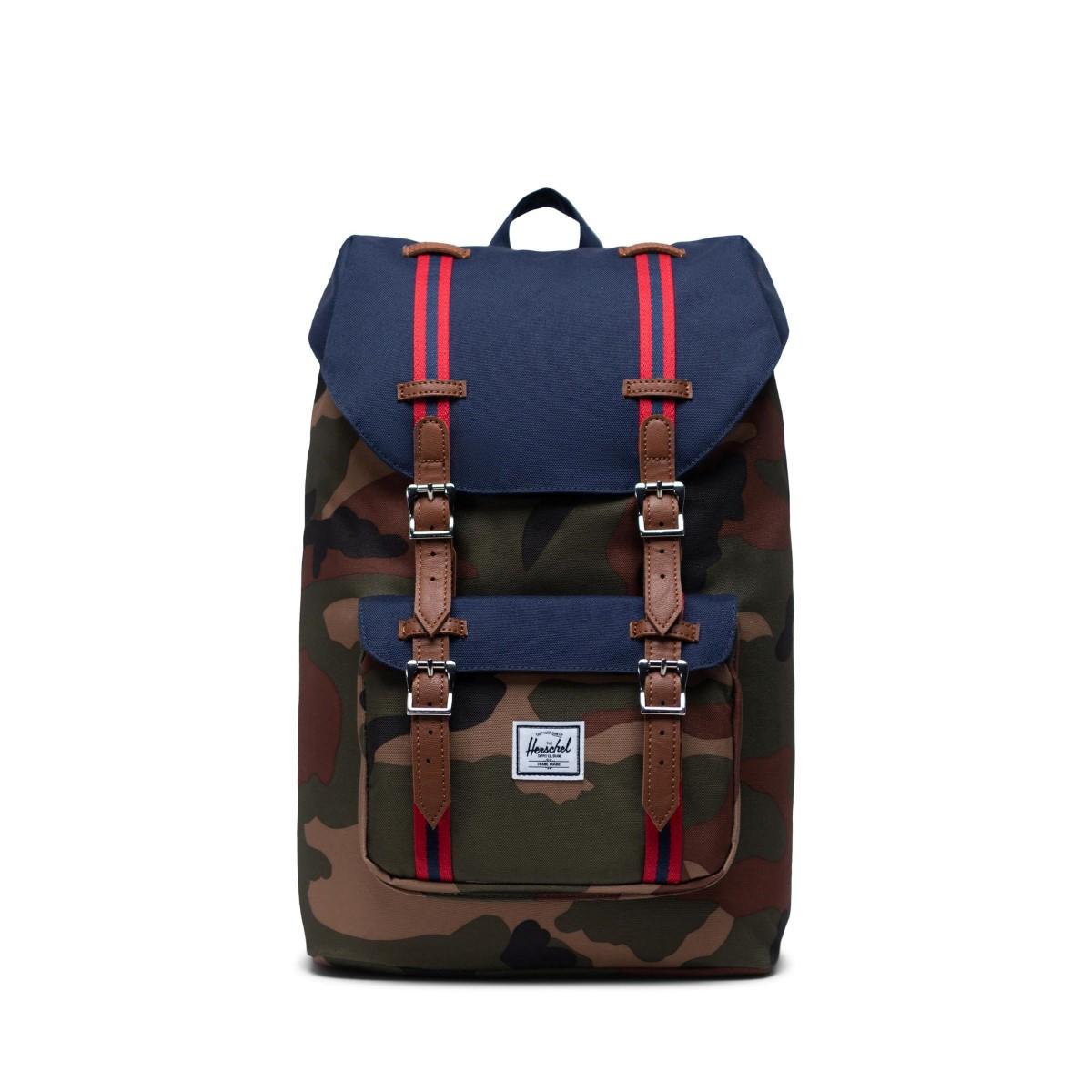 Herschel Supply Little America Mid Backpack 13.0 Woodland Camo Peacot TanP - 1