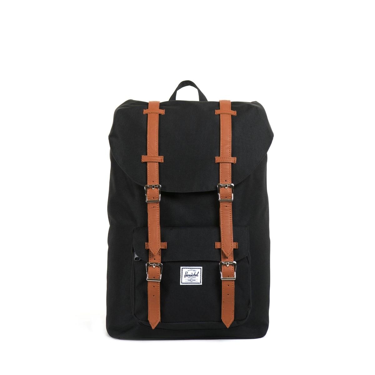 Herschel Supply Zaino Little America Mid 13.0 Black Tan - 1