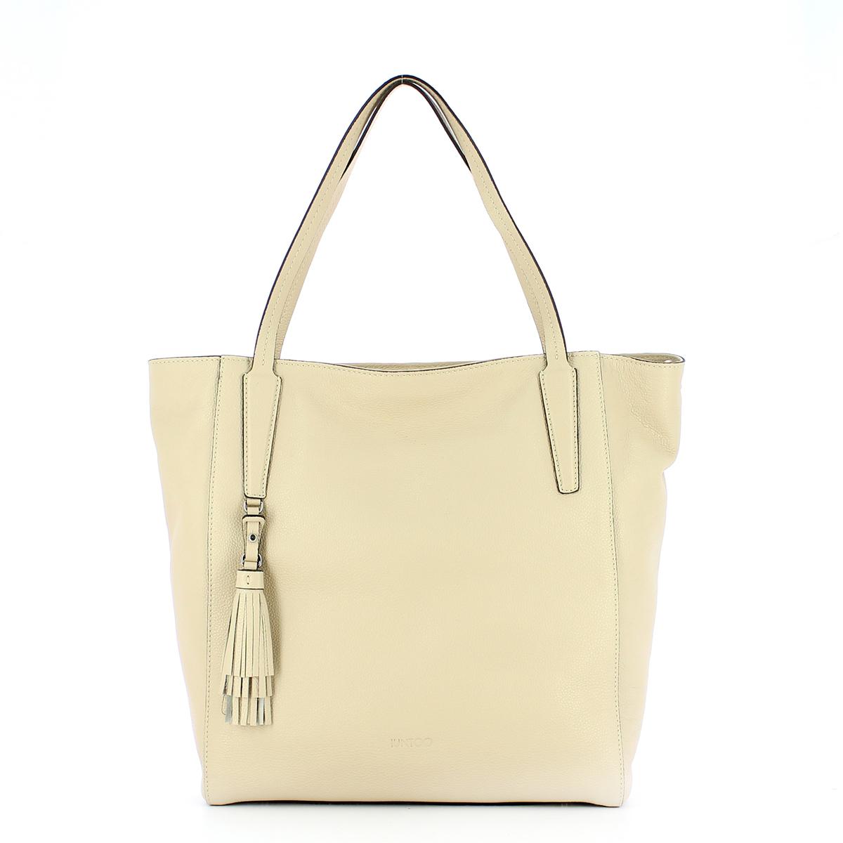 Iuntoo Shopper in pelle Armonia Sabbia - 