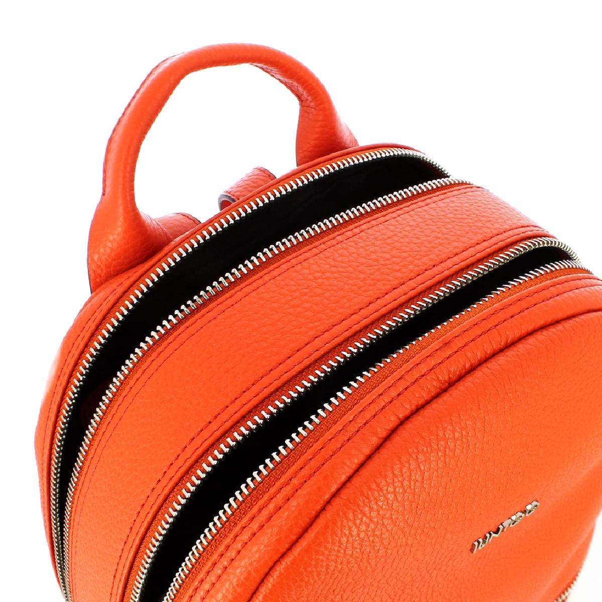 Iuntoo Zaino in pelle comparti Armonia Arancio - 4