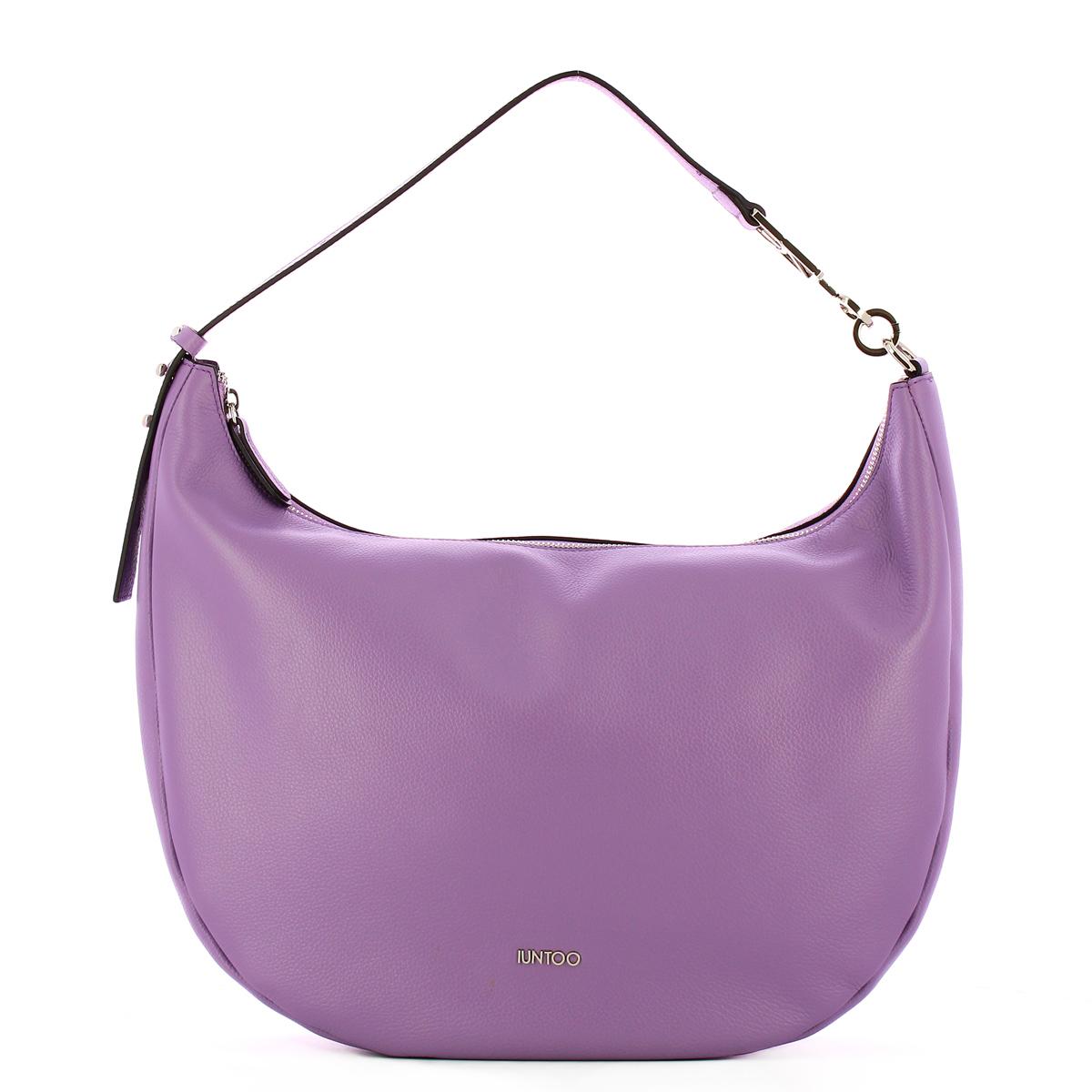 Iuntoo New Hobo Bag Grande in pelle Armonia Orchidea - 1