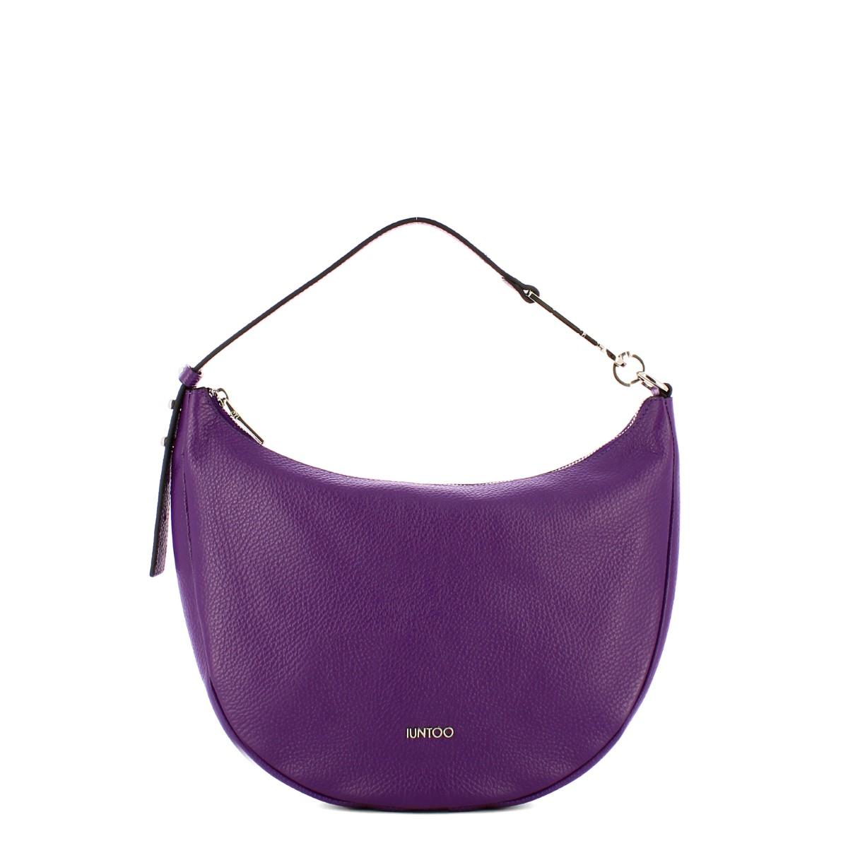 Iuntoo New Hobo Bag Piccola in pelle Armonia Viola - 1