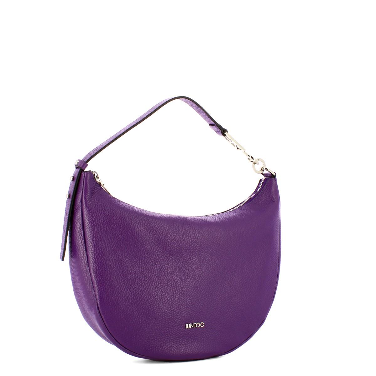 Iuntoo New Hobo Bag Piccola in pelle Armonia Viola - 2