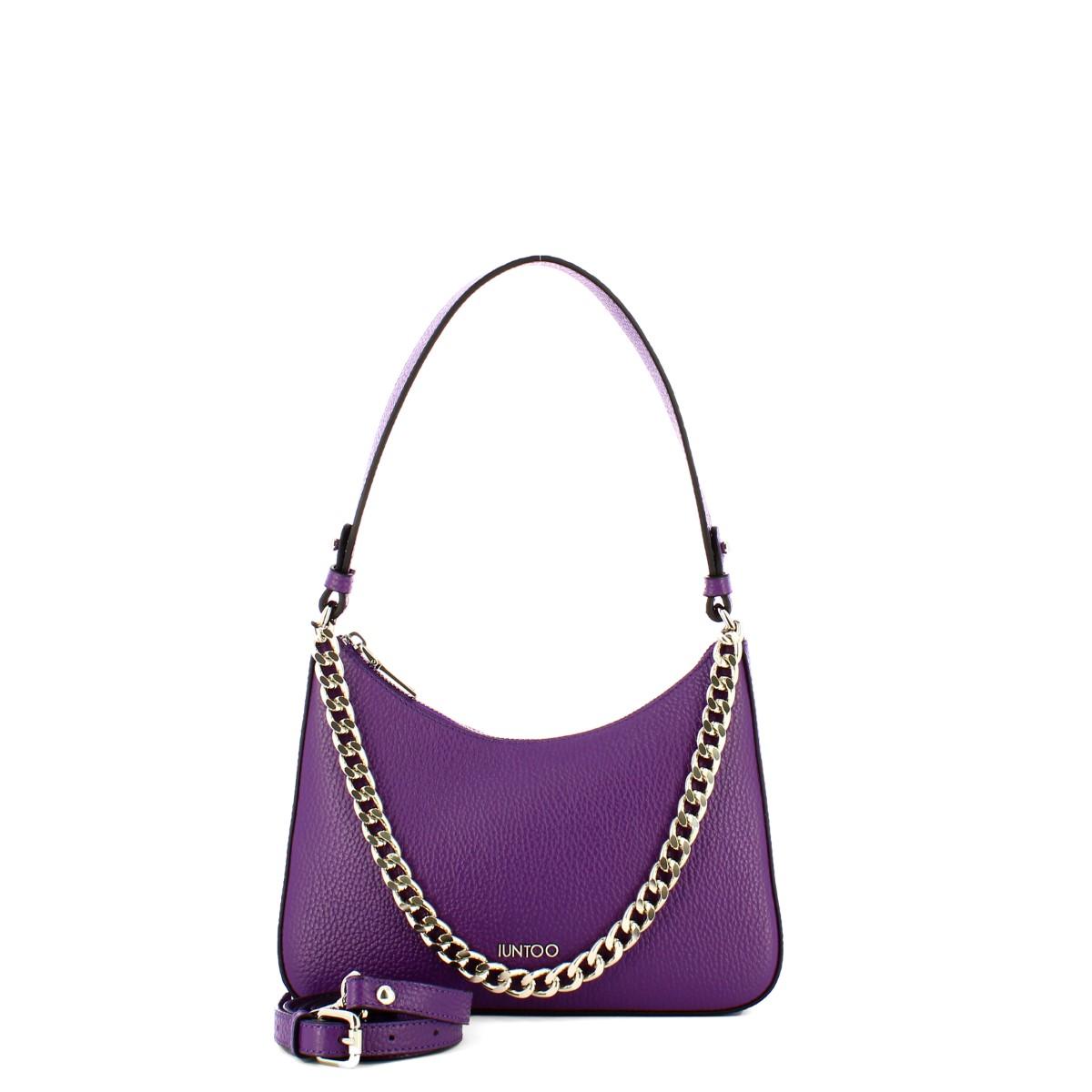 Iuntoo Borsa a spalla Media Eleganza Viola - 4