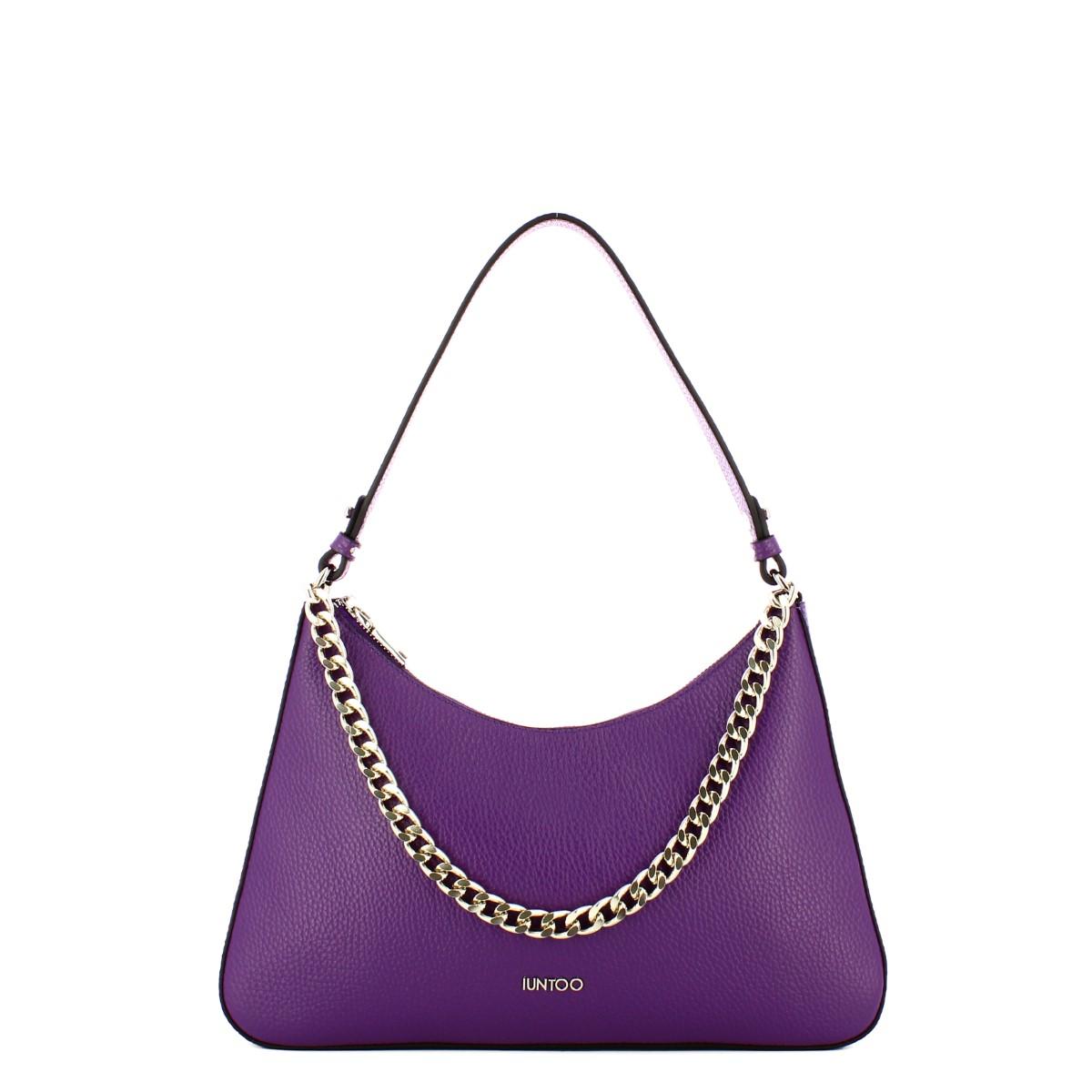 Iuntoo Borsa a spalla Grande Eleganza Viola - 1