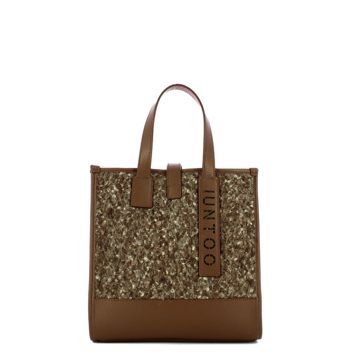 Iuntoo Shopper Piccola Caldo Essenziale Fango Lana Melange - 1