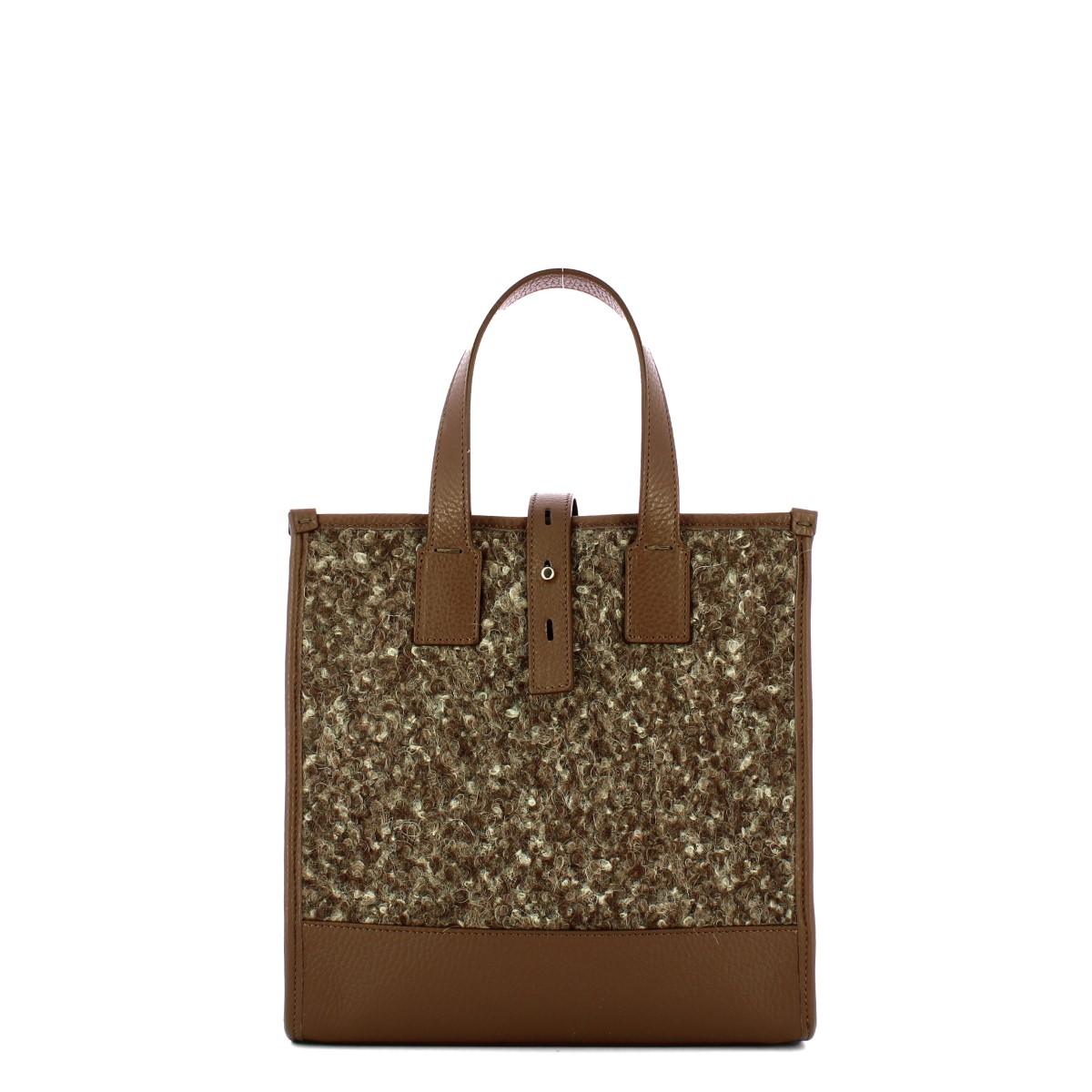 Iuntoo Shopper Piccola Caldo Essenziale Fango Lana Melange - 3