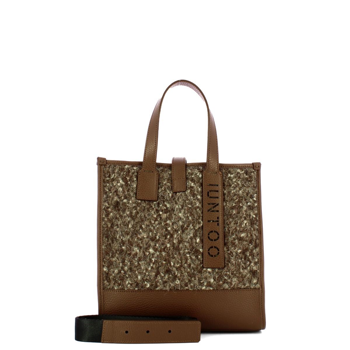 Iuntoo Shopper Piccola Caldo Essenziale Fango Lana Melange - 4