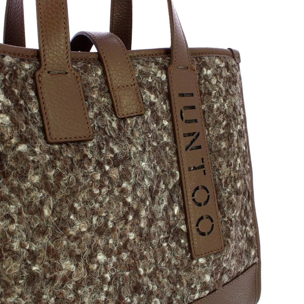 Iuntoo Shopper Piccola Caldo Essenziale Fango Lana Melange - 5