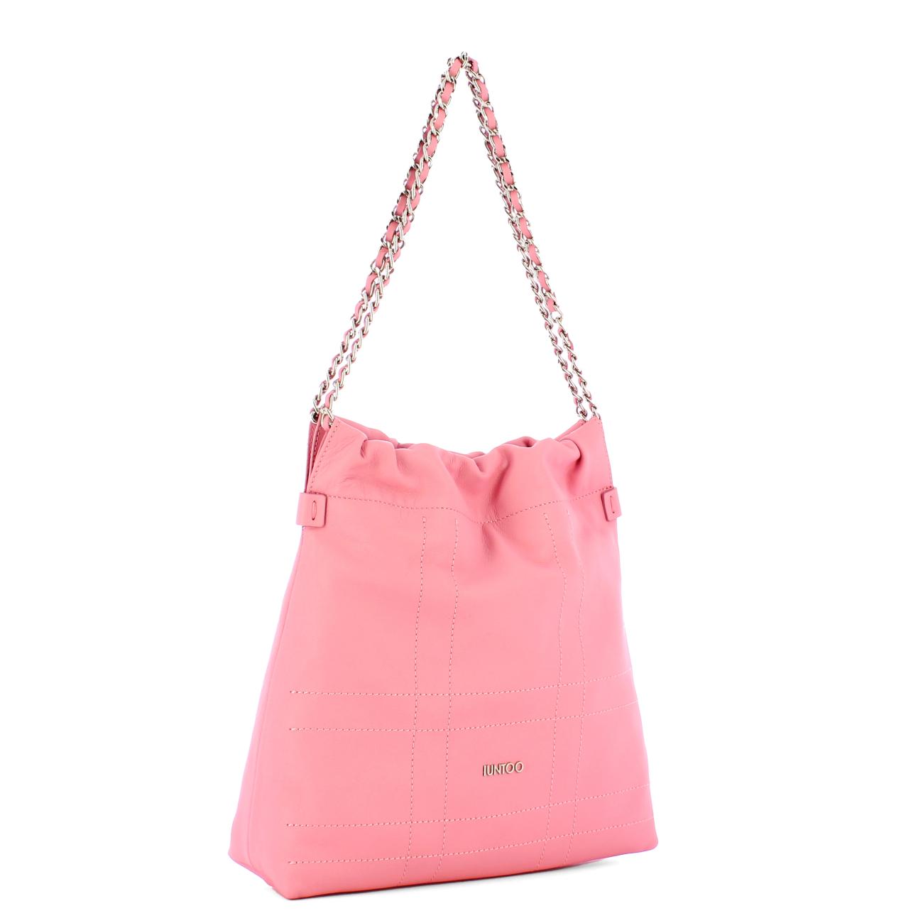 Iuntoo Borsa a spalla Piccola Magnetica Rosa - 2