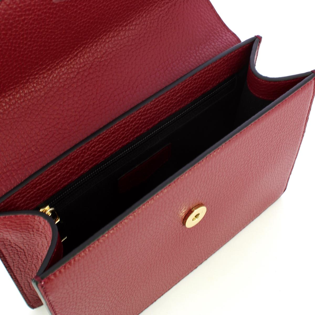 Iuntoo Tracolla con Patta Eleganza Bordeaux - 4