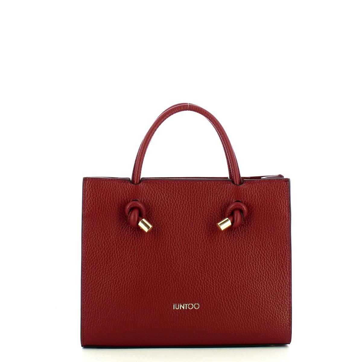 Iuntoo Borsa a mano Piccola Nodo Armonia Bordeaux - 1
