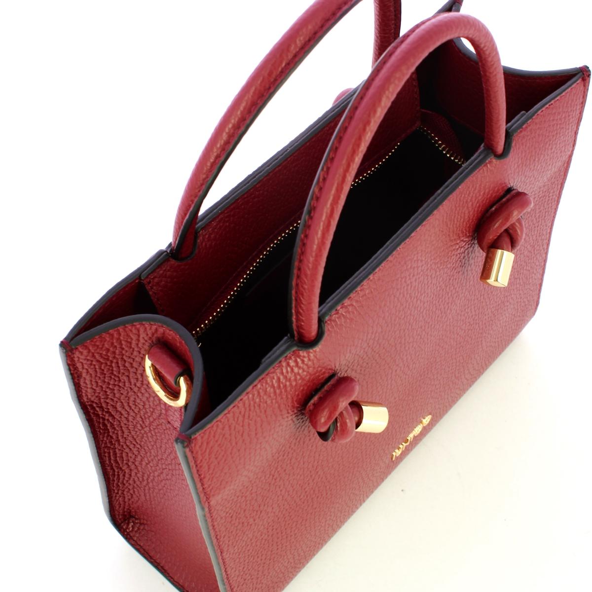 Iuntoo Borsa a mano Piccola Nodo Armonia Bordeaux - 5