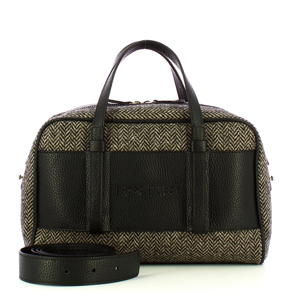 Iuntoo Bauletto Piccolo Spigato Nero - 4