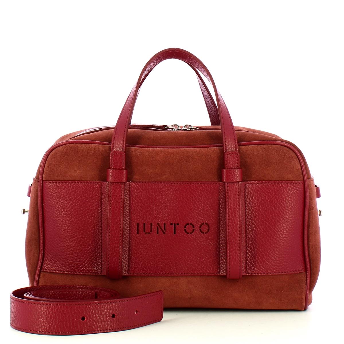 Iuntoo Bauletto Piccolo Camoscio Bordeaux - 4