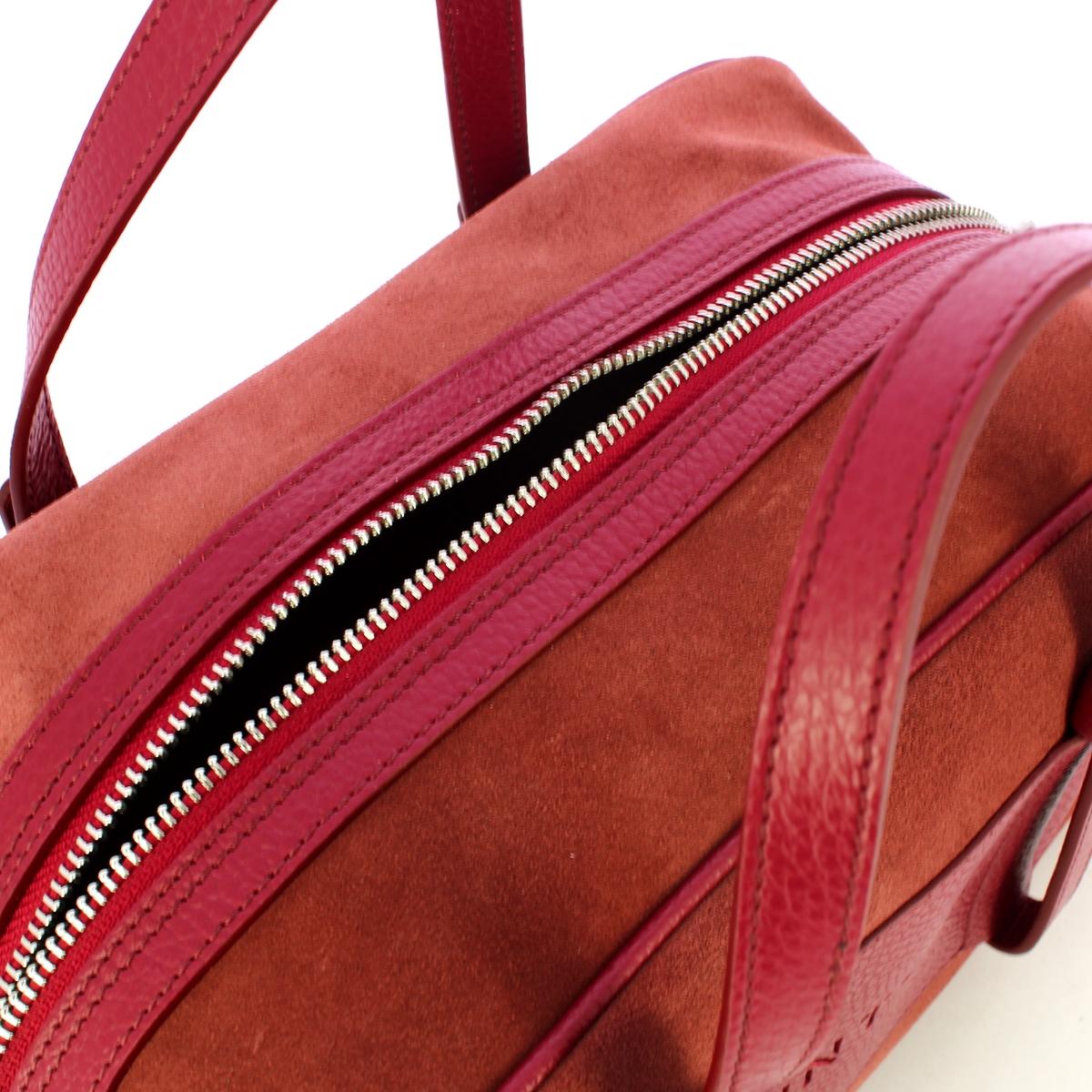 Iuntoo Bauletto Piccolo Camoscio Bordeaux - 5