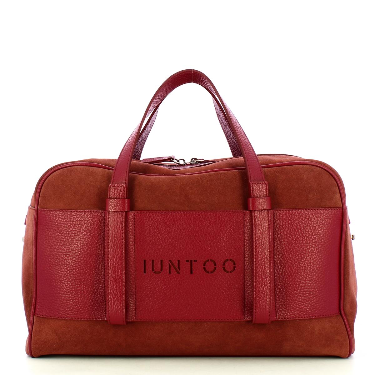 Iuntoo Bauletto Grande Camoscio Bordeaux - 1