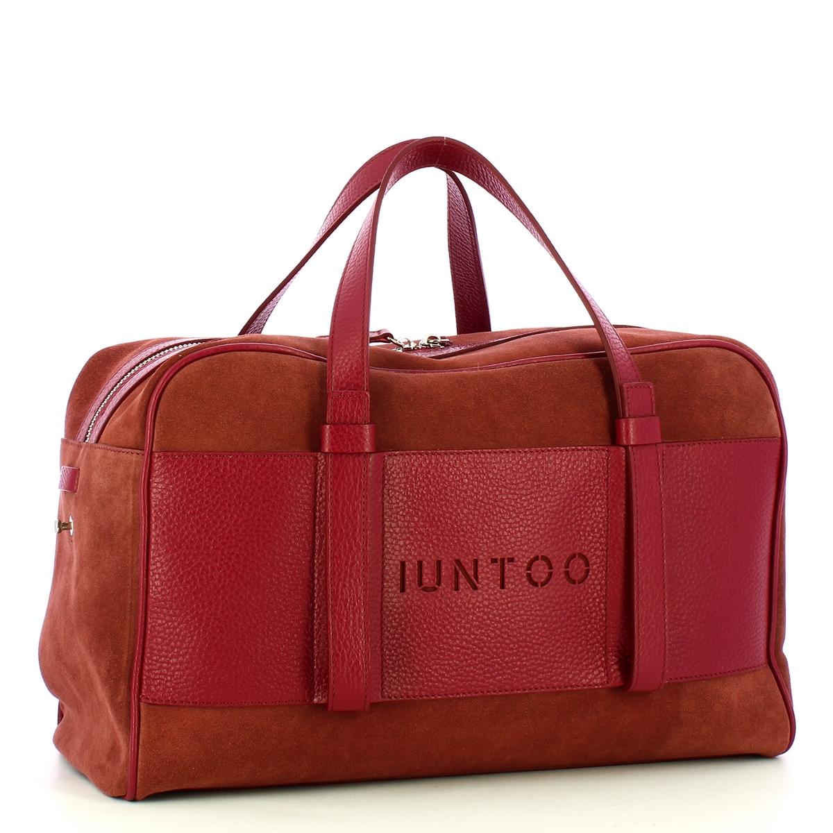 Iuntoo Bauletto Grande Camoscio Bordeaux - 2