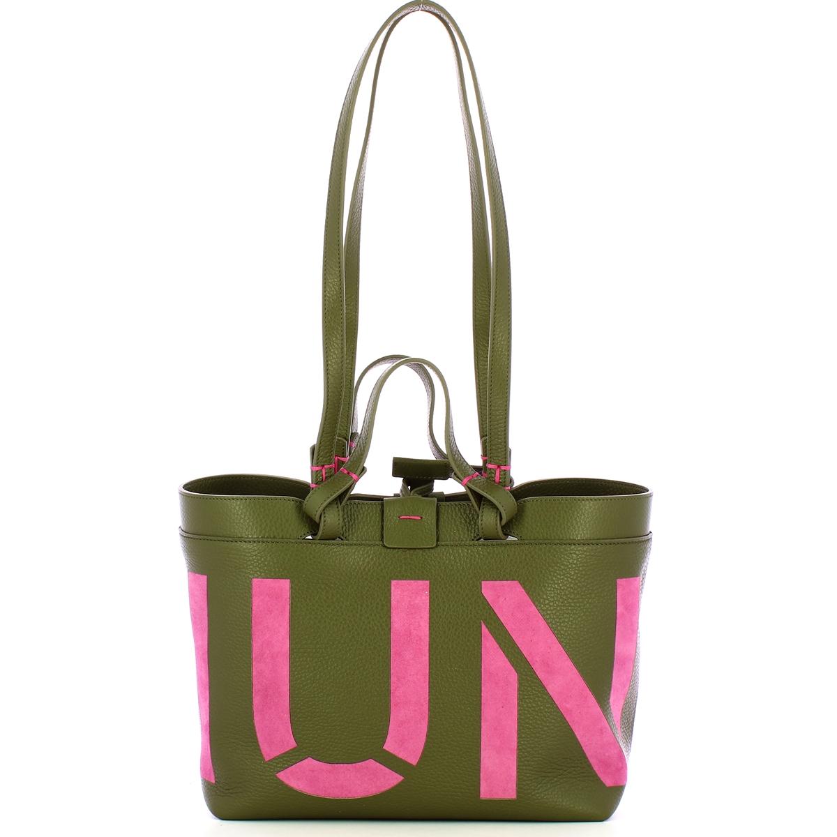 Iuntoo Shopping Piccola Write Verde Fuxia - 1