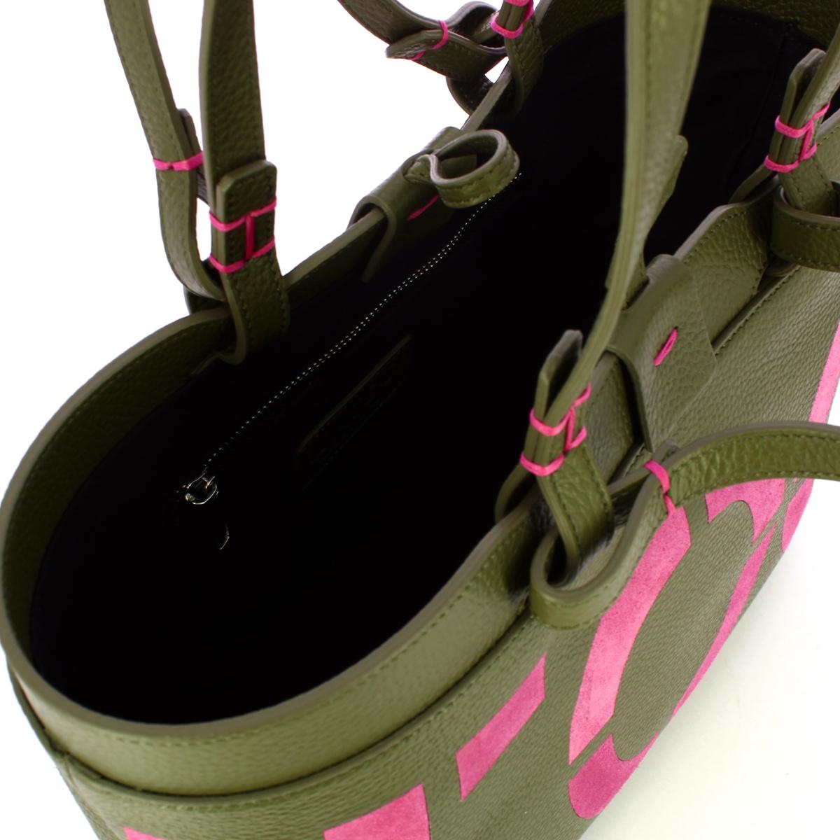 Iuntoo Shopping Piccola Write Verde Fuxia - 4