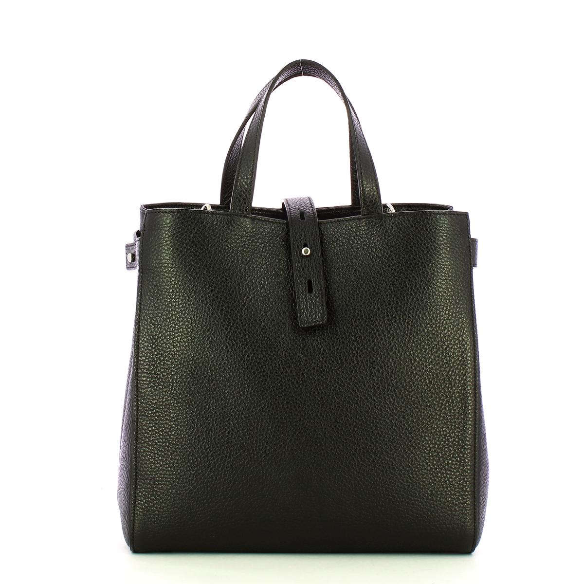 Iuntoo New Tote Piccola Multilogo Specchio Nero Argento - 3
