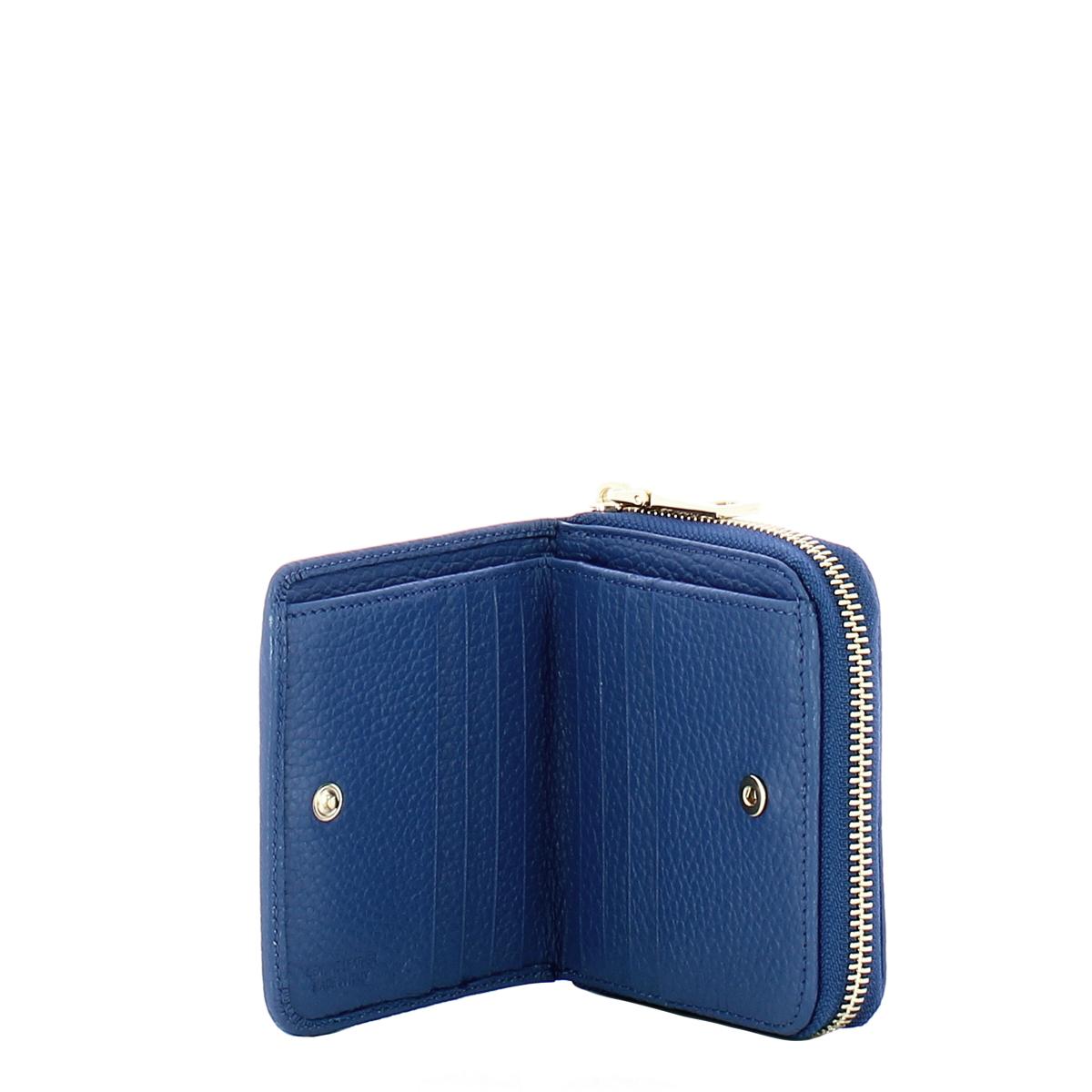 Iuntoo Portafoglio con zip Piccolo Armonia Bluette - 3