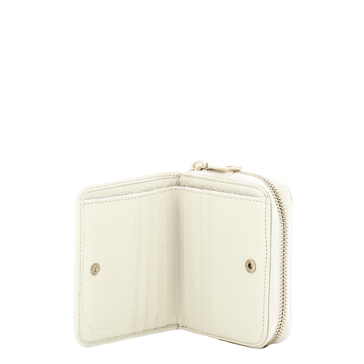 Iuntoo Portafoglio con zip Piccolo Armonia Bianco - 3