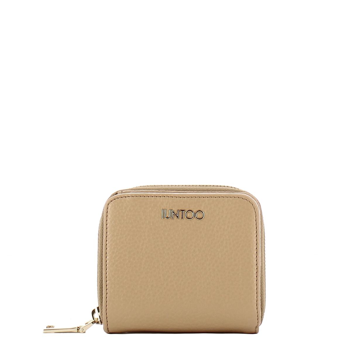 Iuntoo Portafoglio con zip Piccolo Armonia Cammello - 1