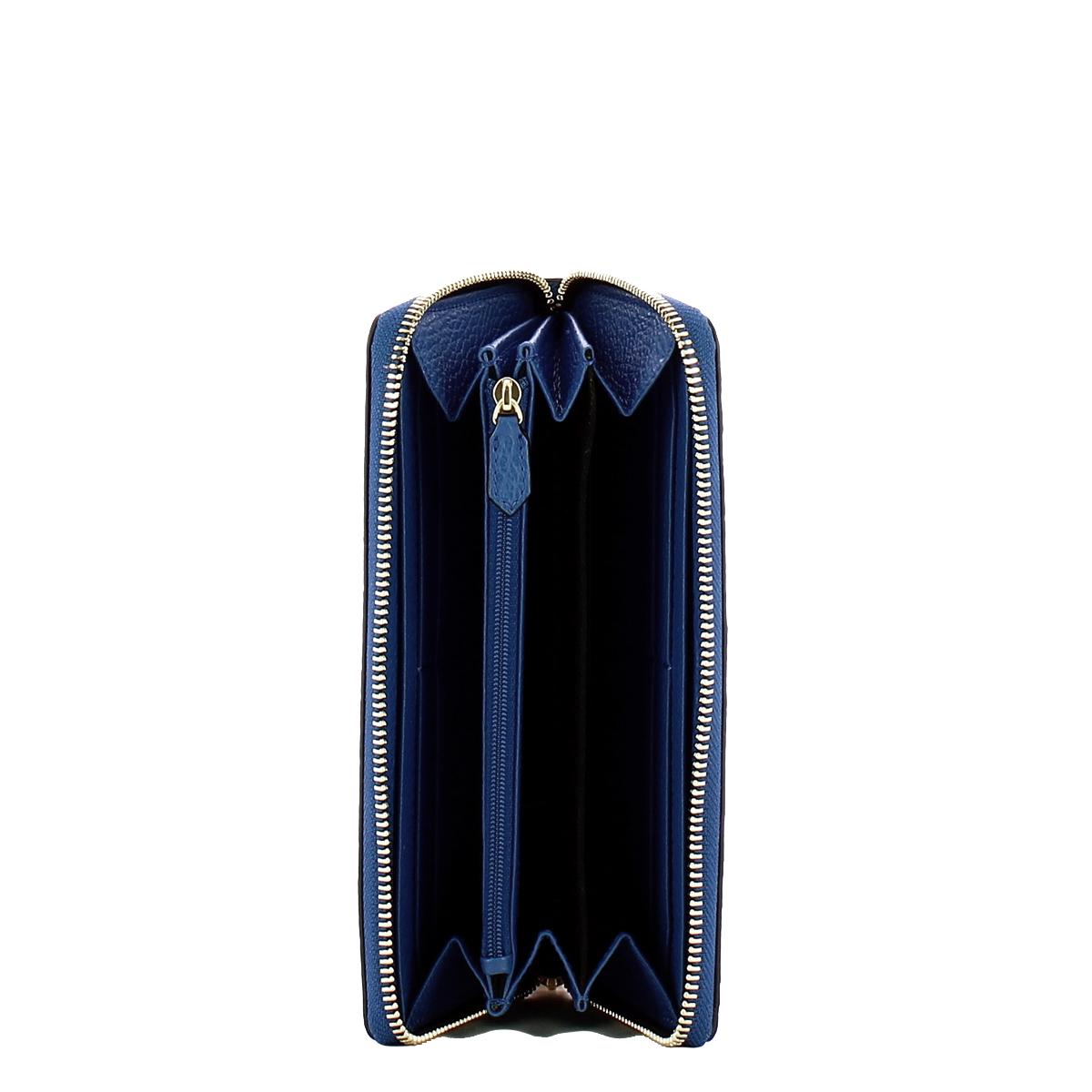 Iuntoo Portafoglio con zip Grande Armonia Bluette - 3