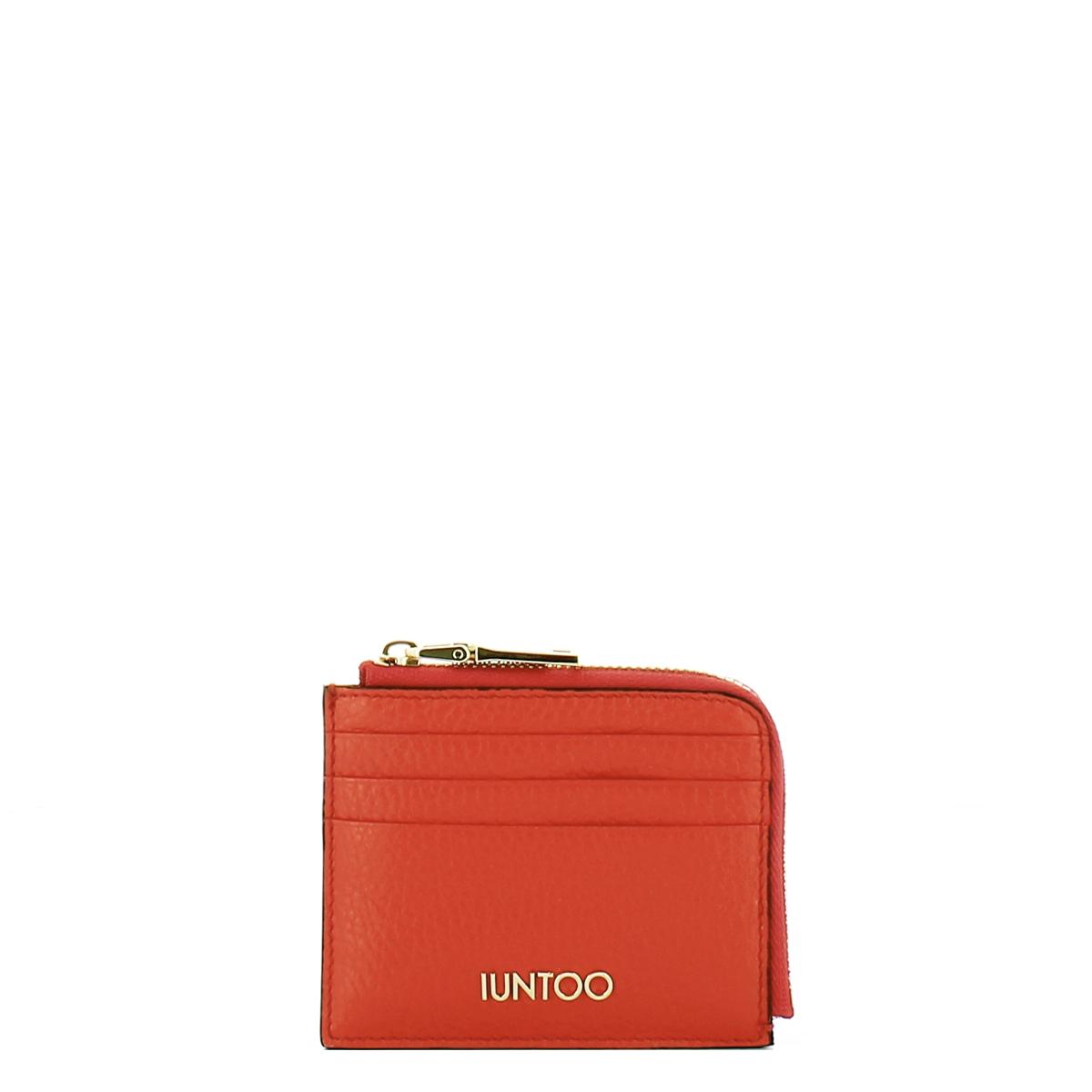 Iuntoo Portafoglio Zip Credit Card Armonia Arancio - 1