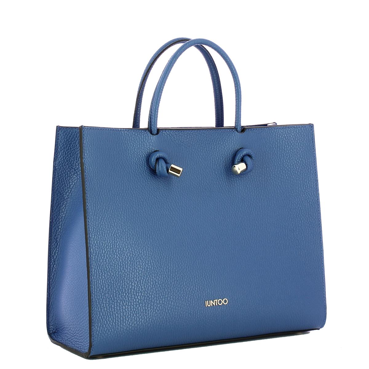 Iuntoo Borsa a mano Grande Nodo Armonia Bluette - 2