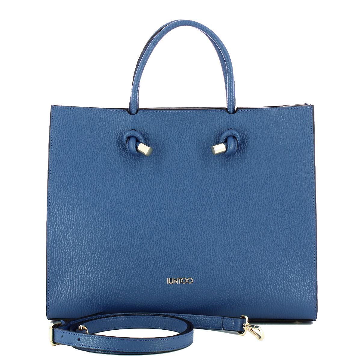 Iuntoo Borsa a mano Grande Nodo Armonia Bluette - 4