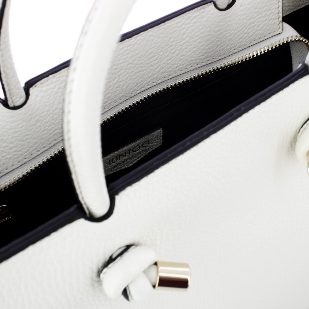 Iuntoo Borsa a mano Grande Nodo Armonia Bianco - 5