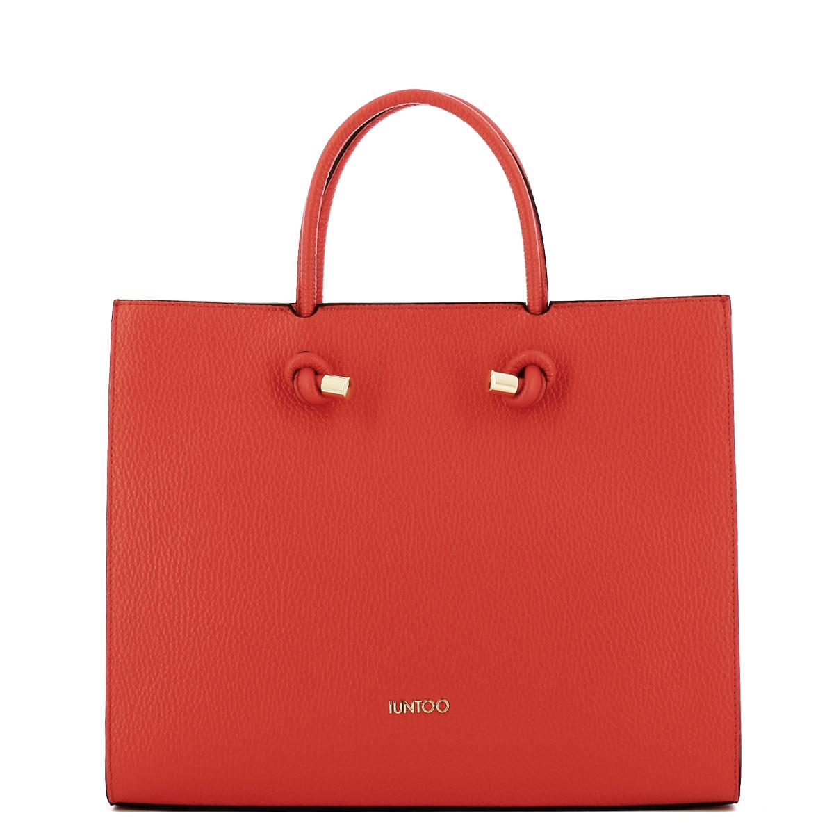 Iuntoo Borsa a mano Grande Nodo Armonia Arancio - 1