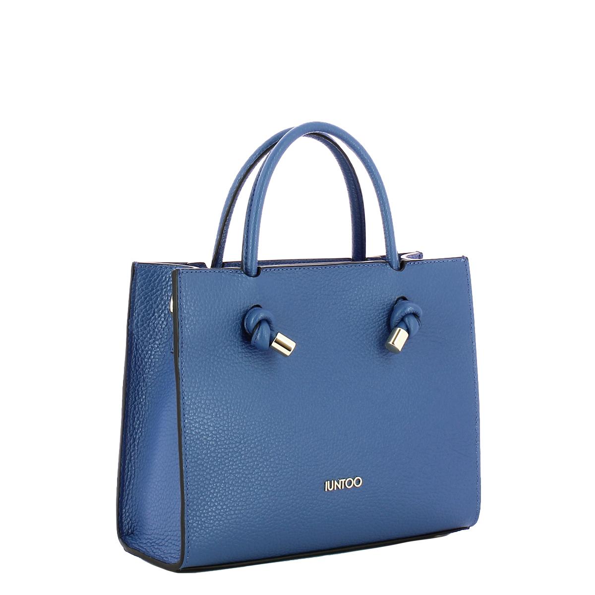 Iuntoo Borsa a mano Piccola Nodo Armonia Bluette - 2