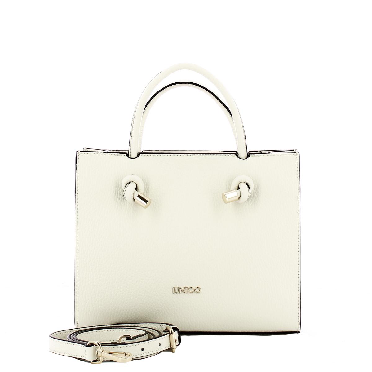 Iuntoo Borsa a mano Piccola Nodo Armonia Bianco - 4