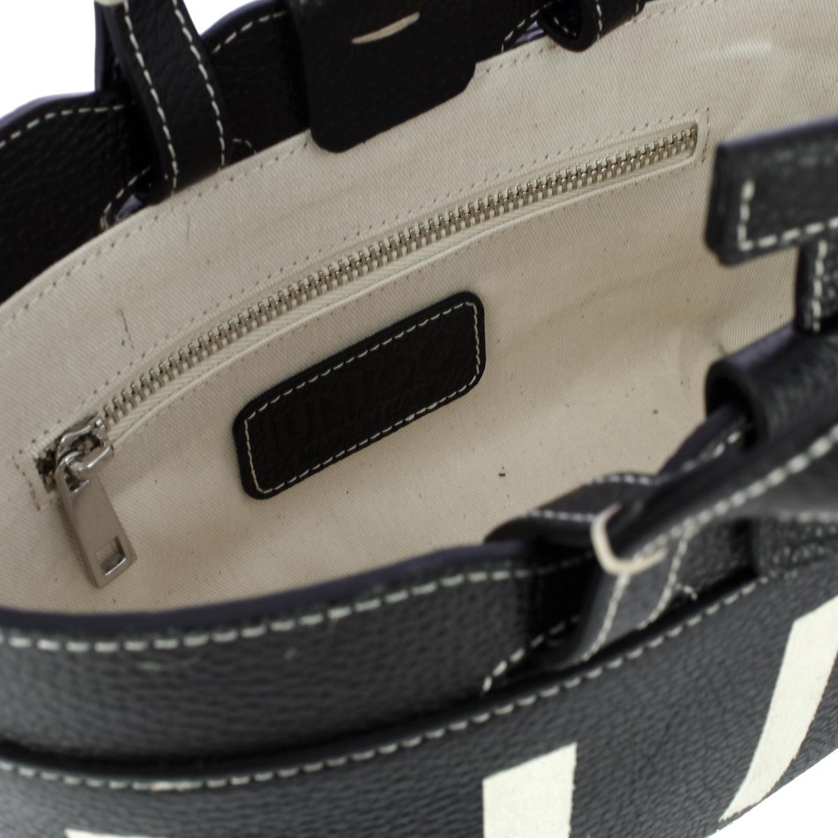 Iuntoo Shopping Sibilla Mini Logo Nero+Panna - 5