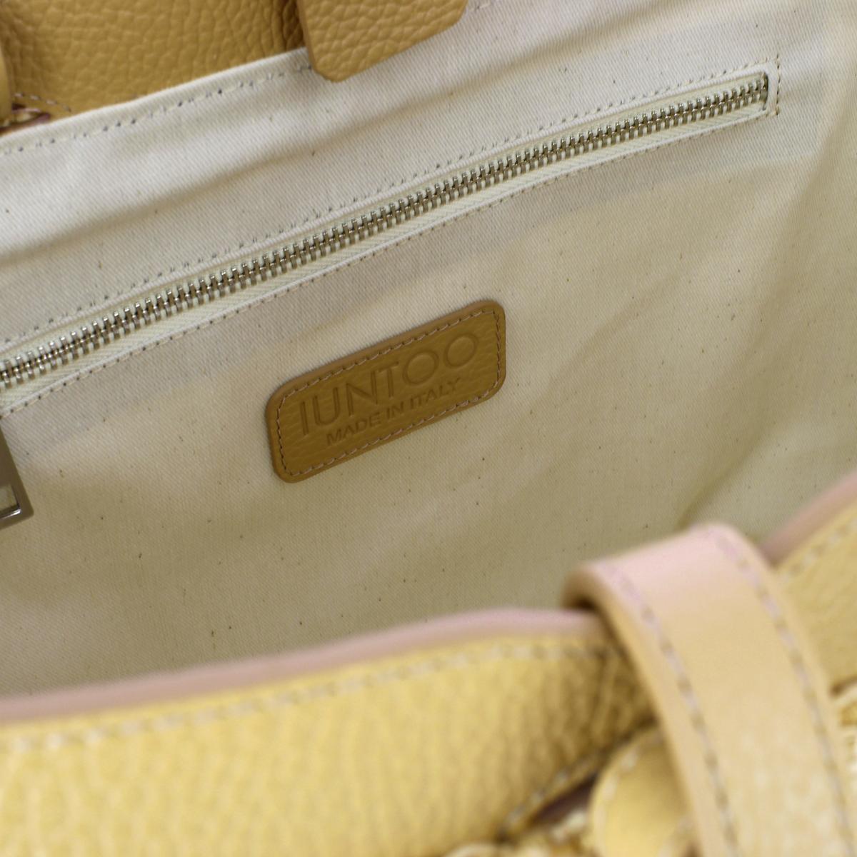 Iuntoo Shopping Sibilla Media Logo Raffia Naturale+Cammello - 4