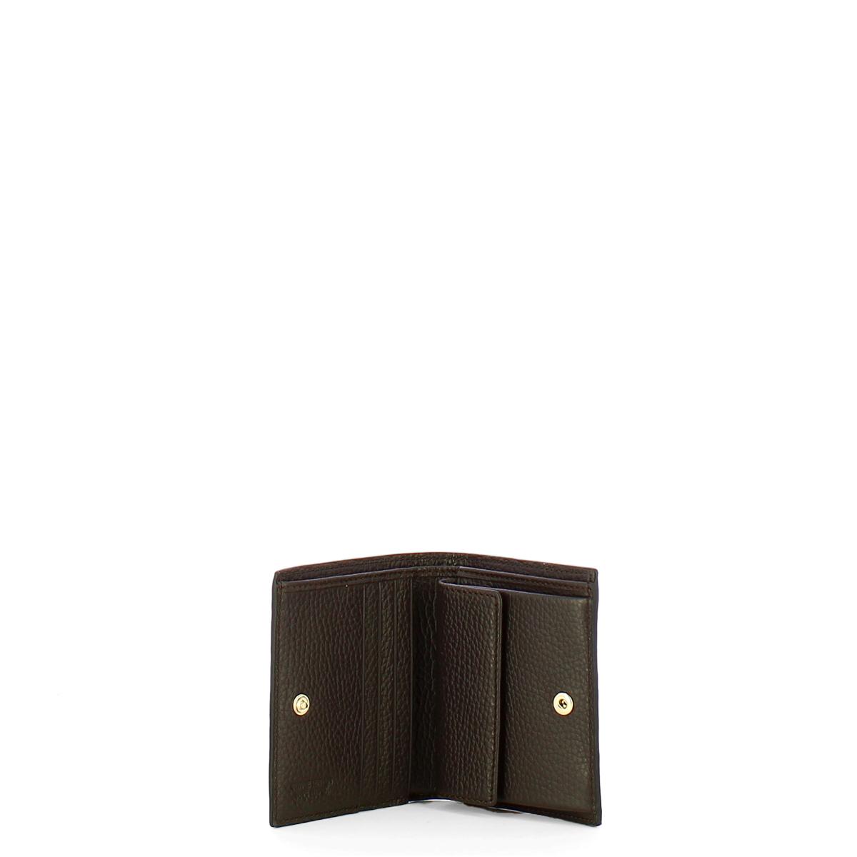 Iuntoo Portafoglio Piccolo Due Ante Armonia Cioccolato - 3